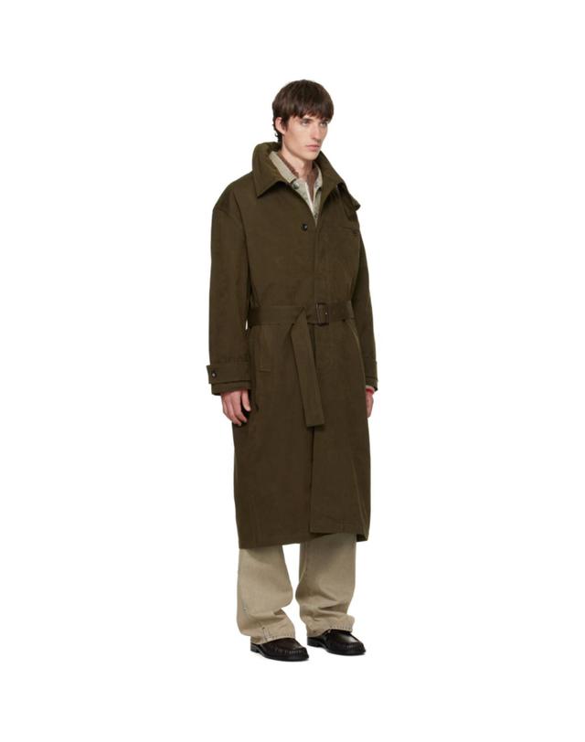 블루마블 [해외직구] 26 FW 블루마블 카키 퍼넬 트렌치 코트 262950M176000 착용컷