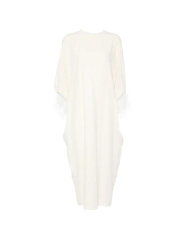 [해외직구] 26 FW 알베르타페레티 feather trim maxi dress AEF262MA04045127 TP459132914