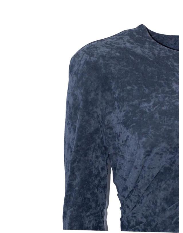 알베르타페레티 [해외직구] 26 FW 알베르타페레티 crushed velvet lace trim dress A04316645 TP459410957 착용컷