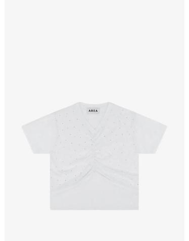 아레아 [해외직구] 26 FW AREA 크리스털 장식 주름 탑 SP26AWKN0039YA01 TP455329622
