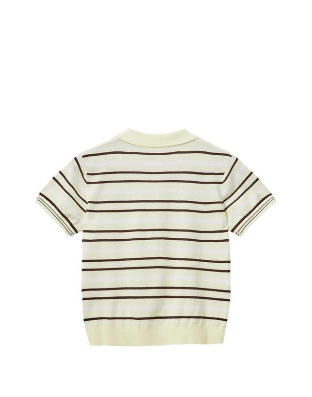 더가먼츠 [해외직구] 26 FW The Garment 스트라이프 폴로 셔츠 22244983 TP454400309 착용컷