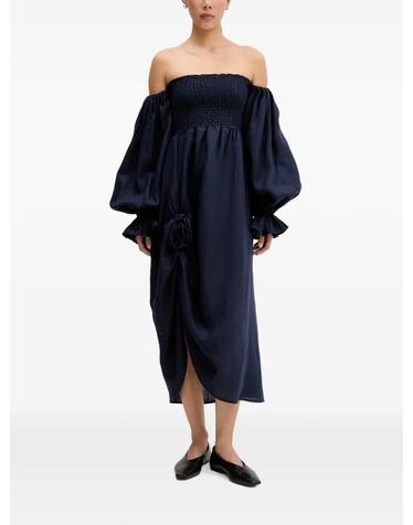 [해외직구] 26 FW SLEEPER 오프숄더 스모킹 미디 드레스 ATDR01P004R TP457668079