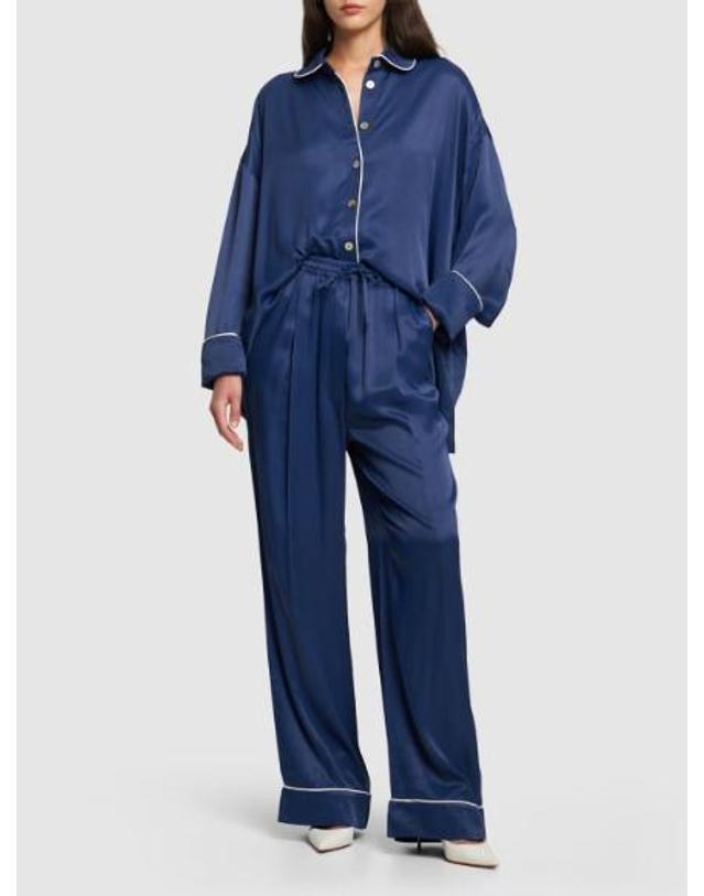 슬리퍼 [해외직구] 26 FW SLEEPER 여성 와이드 레그 드로스트링 팬츠 78I DP8028 TP725563630 착용컷