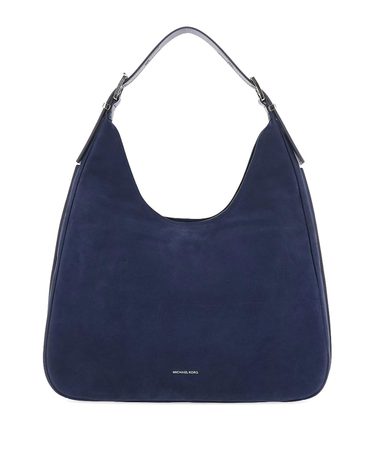 [해외직구] 26SS 마이클코어스 Nolita 라지 블루 숄더 백 with 로고 레터링 on the 프론트 in Suede 여성 30F4SY5H3T401 TP582135864