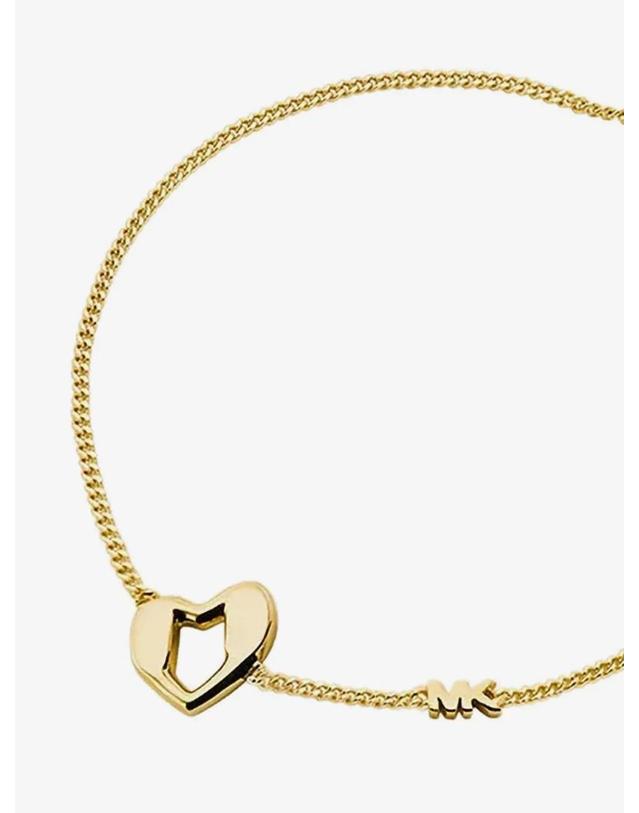 마이클 코어스 [해외직구] 26 FW 마이클코어스 heart motif curb chain bracelet MKC1778 TP458664717 착용컷