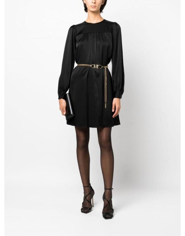 마이클 코어스 [해외직구] 23FW 마이클코어스 블랙 triacetate 블렌드 드레스 MF381R799G001 TP580631346 착용컷