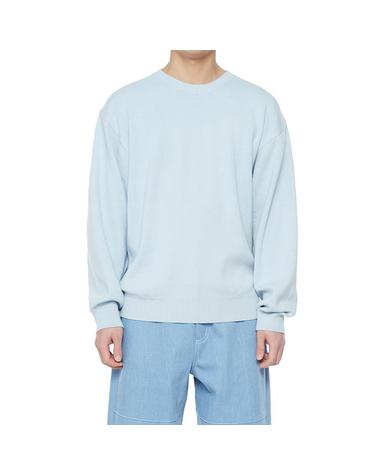 [컴젠] 남성 데이라이트 블루 벌키 크루넥 스웨터