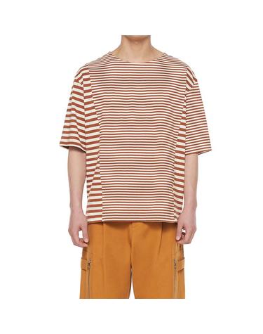 [컴젠] 남성 라탄 선다이얼 보트넥 스트라이프 티셔츠
