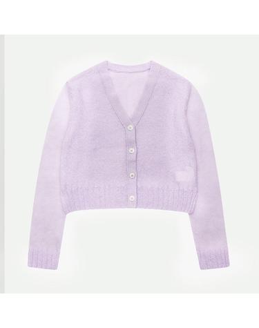 [컴젠] 여성 모헤어 크롭가디건 LILAC