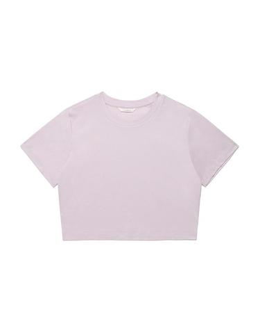 [컴젠] 여성 크롭트 반팔 티셔츠 LILAC