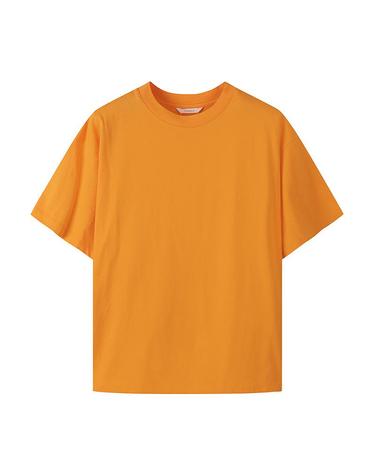 [컴젠] 여성 레터링 루즈핏 반팔 티셔츠 ORANGE