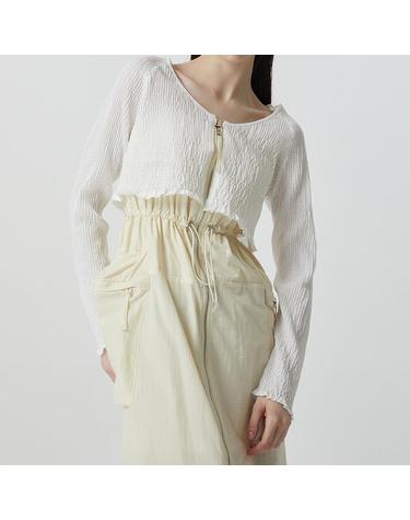 [컴젠] 여성 볼레로 가디건 WHITE