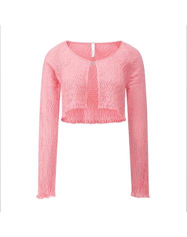 [컴젠] 여성 볼레로 가디건 L PINK
