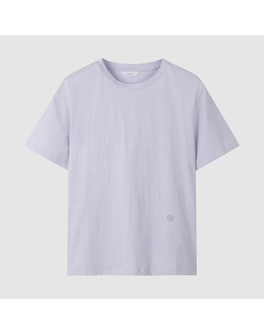 [컴젠] 여성 라운드넥 로고 티셔츠 LILAC