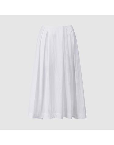 [컴젠] 여성 노오비 플레어 스커트 WHITE