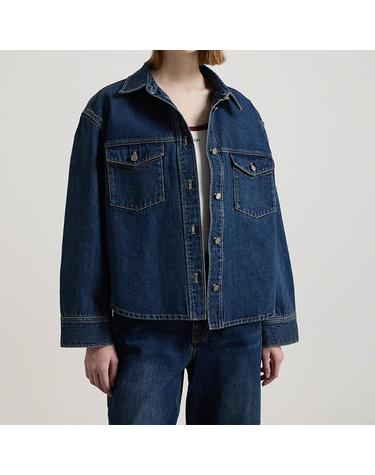 [컴젠] 여성 오버핏 데님 셔켓 JEAN