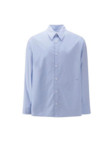 [컴젠] 남성 오버사이즈 자수포인트 셔츠 L BLUE