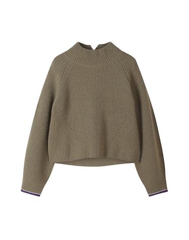 [컴젠] 여성 울혼방 터틀넥 풀오버 KHAKI