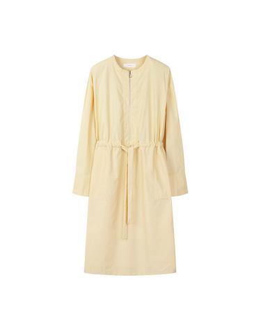 [컴젠] 여성 앞 오픈 지퍼 디테일 원피스 L YELLOW