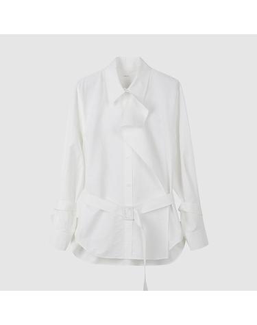 [컴젠] 여성 트렌치 스타일 셔츠 WHITE