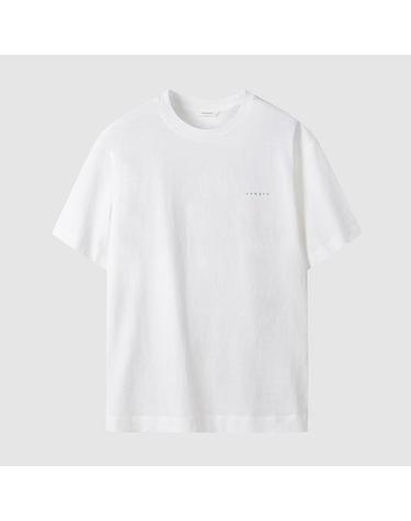 [컴젠] 여성 레터링 프린트 오버핏 티셔츠 WHITE