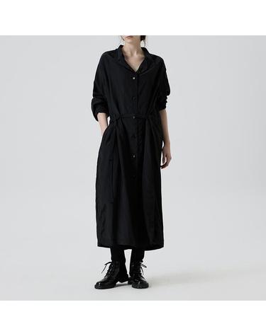 [컴젠] 여성 투웨이 오버셔츠 원피스 BLACK