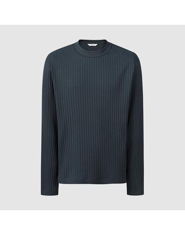 [컴젠] 남성 라운드넥 골지 티셔츠 D GREEN