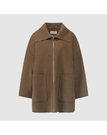 [컴젠] 여성 핸드메이드 집업 코트 KHAKI BROWN JAC