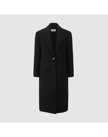 [컴젠] 여성 테일러드 싱글 코트 BLACK