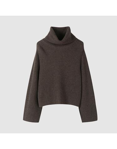 [컴젠] 여성 터틀넥 풀오버 KHAKI BROWN MG