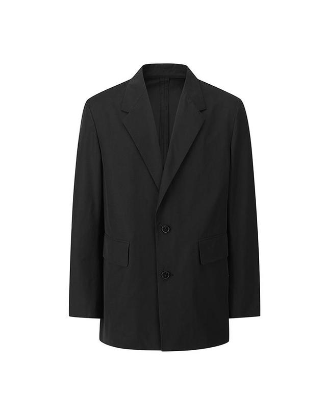 컴젠 [컴젠] 남성 테일러드 언컨싱글 자켓 BLACK 착용컷