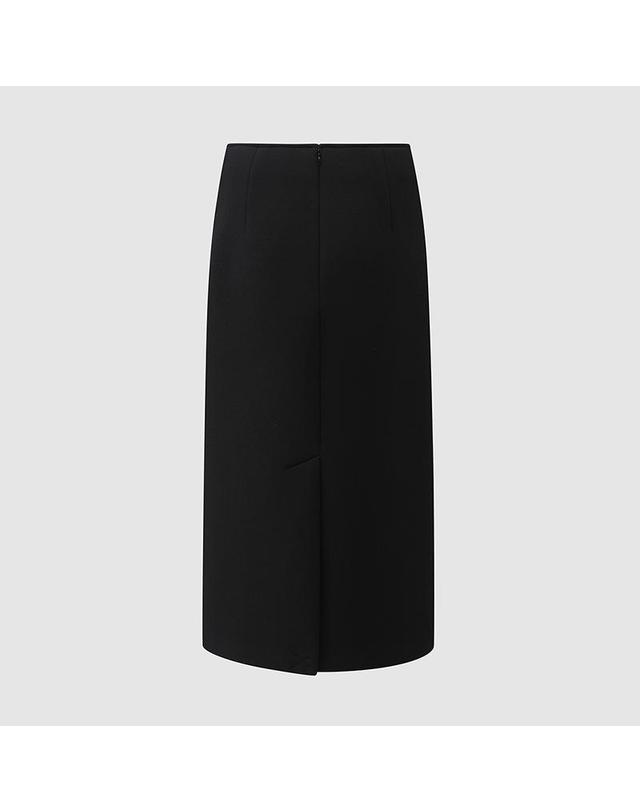 컴젠 [컴젠] 여성 네오플랜 롱 스커트 BLACK 착용컷