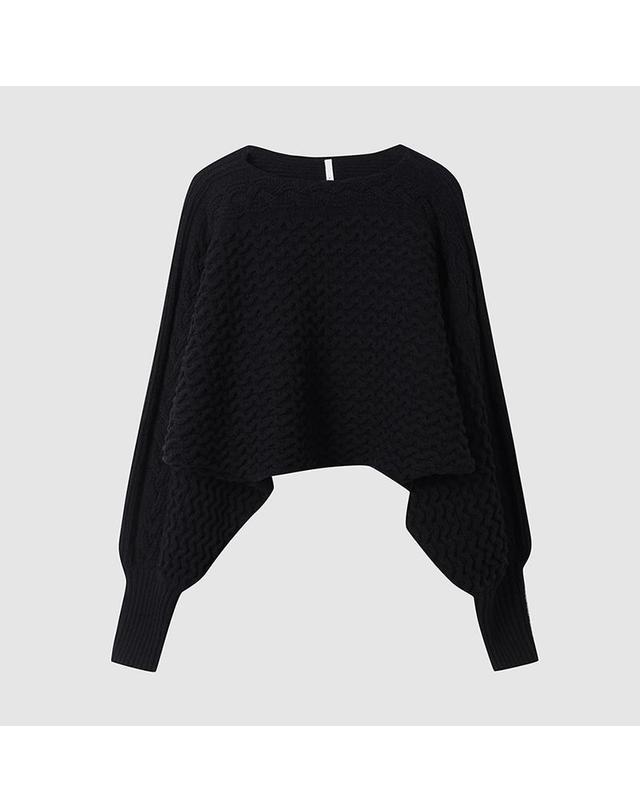 컴젠 [컴젠] 여성 볼레로 풀오버 BLACK 착용컷