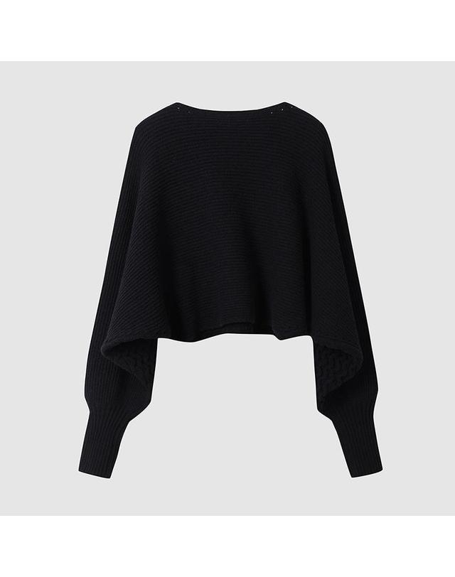 컴젠 [컴젠] 여성 볼레로 풀오버 BLACK 착용컷