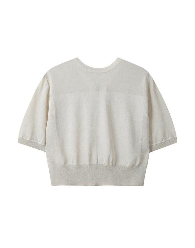 컴젠 [컴젠] 여성 백오픈 풀오버 BEIGE 착용컷