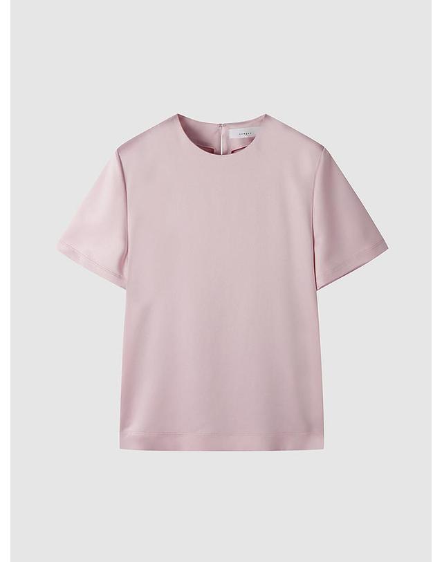 컴젠 [컴젠] 여성 라운드넥 반소매 블라우스 L PINK 착용컷