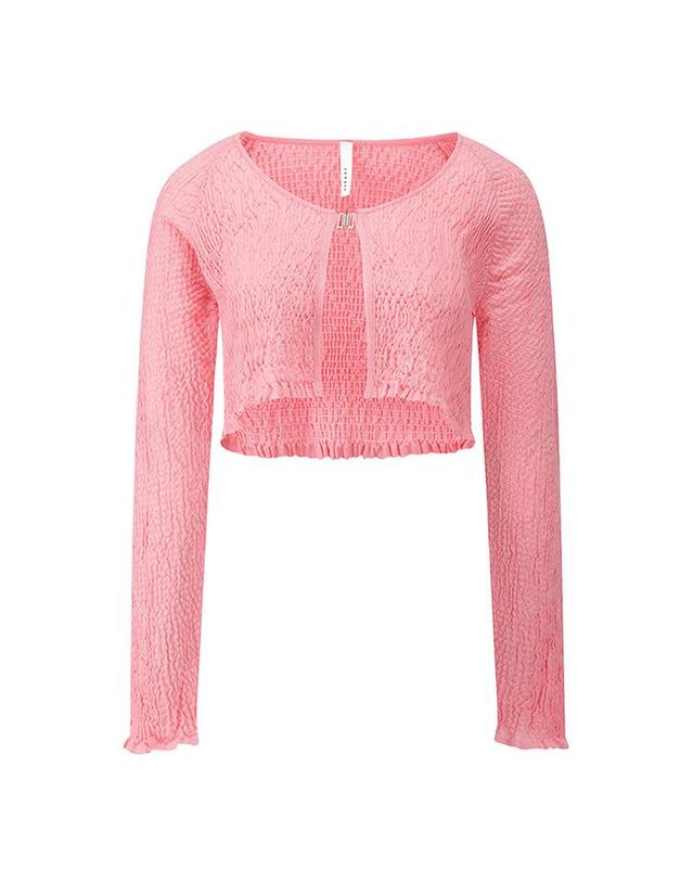 컴젠 [컴젠] 여성 볼레로 가디건 L PINK 착용컷