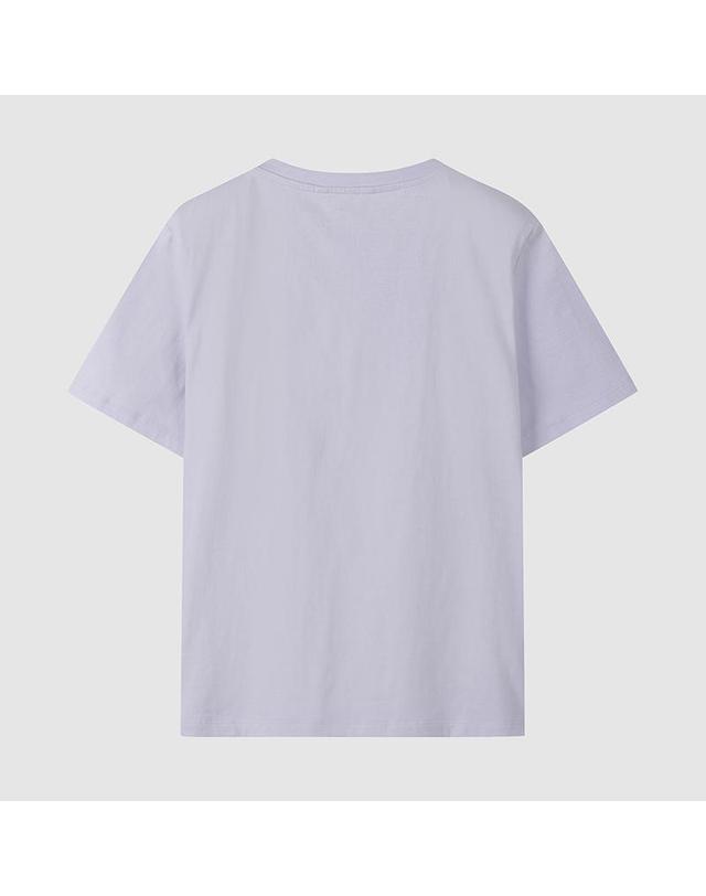컴젠 [컴젠] 여성 라운드넥 로고 티셔츠 LILAC 착용컷