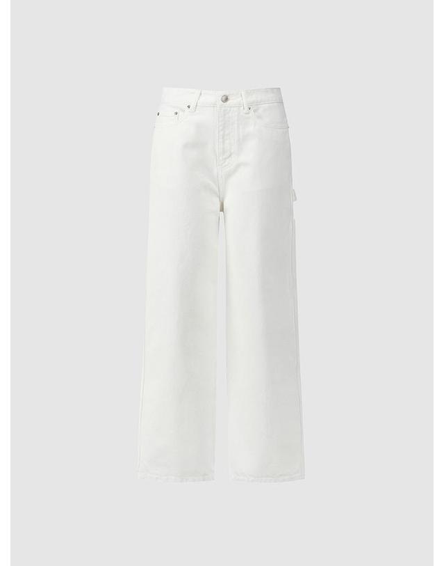 컴젠 [컴젠] 여성 카펜터 데님 WHITE 착용컷