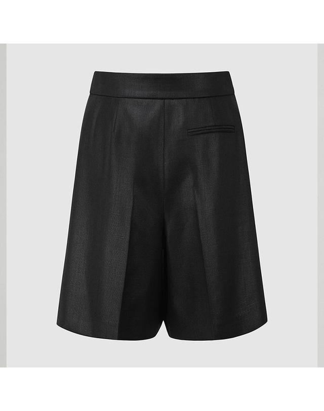컴젠 [컴젠] 여성 사이드턱 레직기 숏 팬츠 BLACK 착용컷