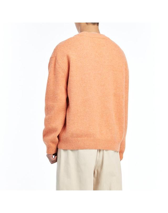 컴젠 [컴젠] 남성 알파카 크롭 가디건 ORANGE 착용컷