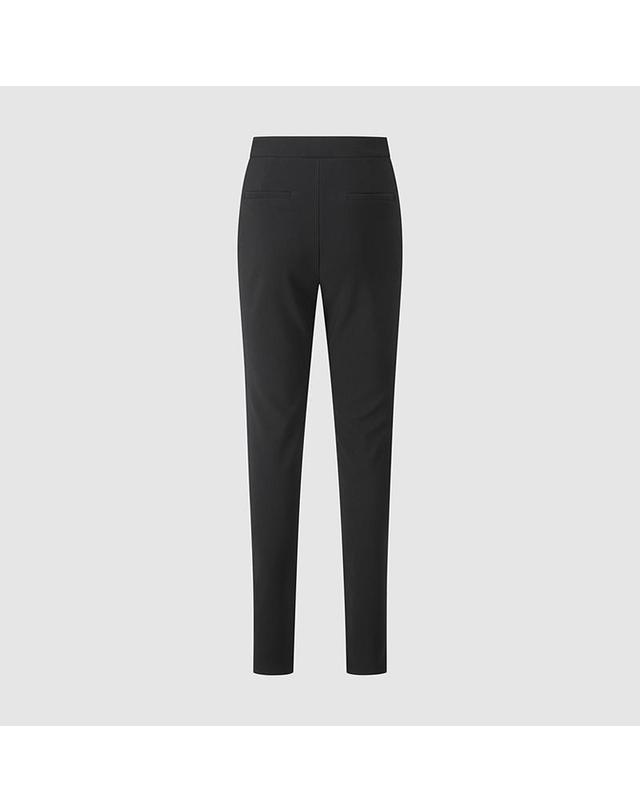 컴젠 [컴젠] 여성 밑단 지퍼 레깅스 BLACK 착용컷