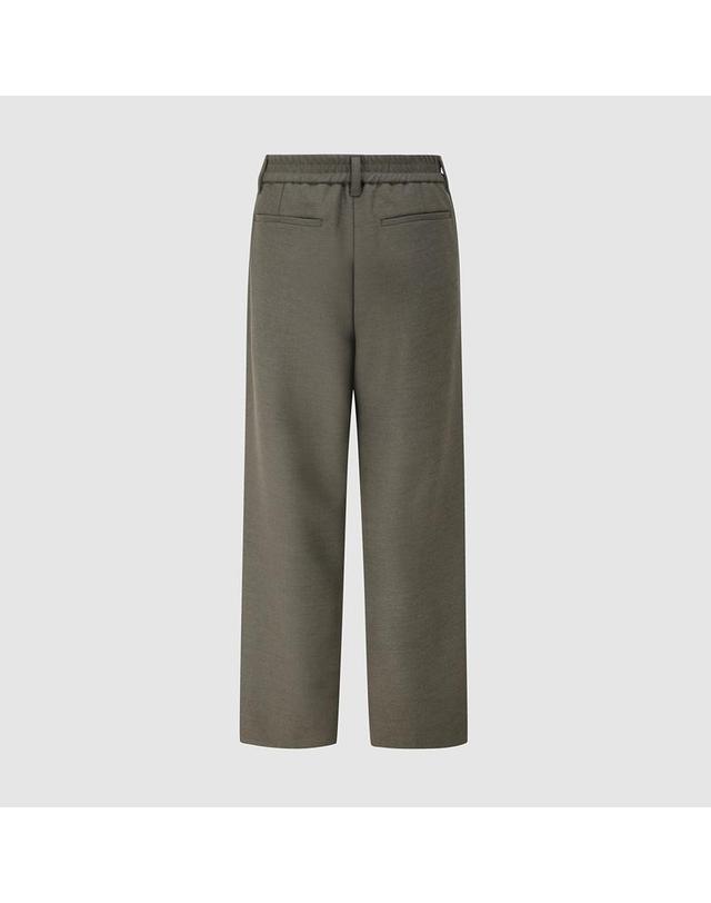 컴젠 [컴젠] 남성 무턱 밴딩 슬림팬츠 KHAKI 착용컷
