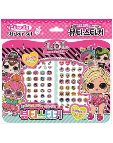 LOL 뷰티스티커 (붙이는 네일&귀걸이 꾸미기 SET)