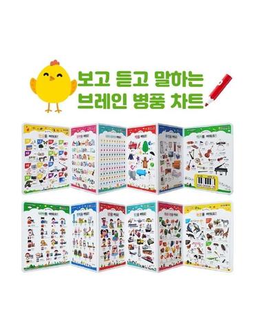 보고 듣고 말하는 브레인 병풍 차트 10종 세트