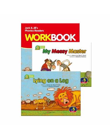 Jack and Jills Phonics Readers Set 5 -  Lying on a Log + My Messy Master