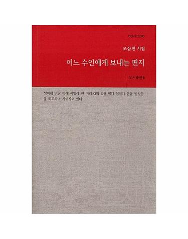 어느 수인에게 보내는 편지 - b판시선 6