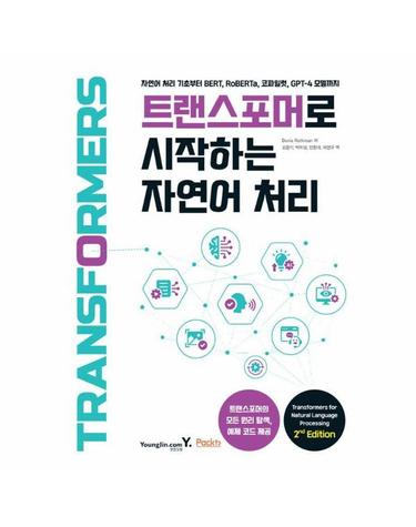 트랜스포머로 시작하는 자연어 처리 - 자연어 처리 기초부터 BERT, RoBERTa, 코파일럿, GPT-4 모델까지