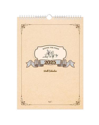 2025년 레트로 초판본 곰돌이 푸 벽걸이달력 (A3)