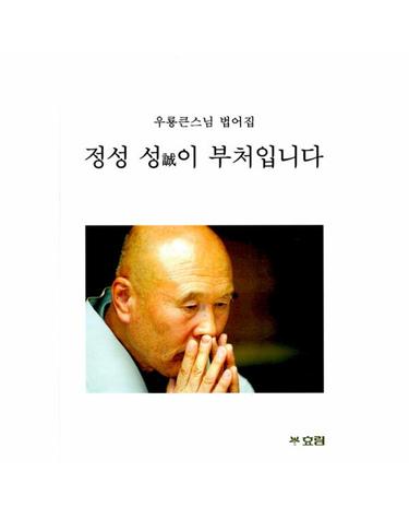 [큰글자] 정성 성이 부처입니다 - 우룡큰스님 법어집 - 큰글자 불서 21